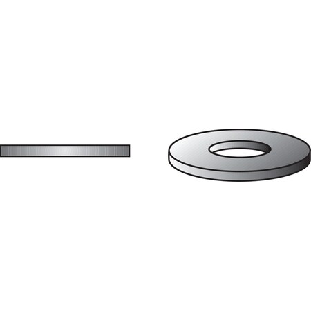 Hillman Flat Washer, Fits Bolt Size 1/2 in Steel, Galvanized Finish 7811073